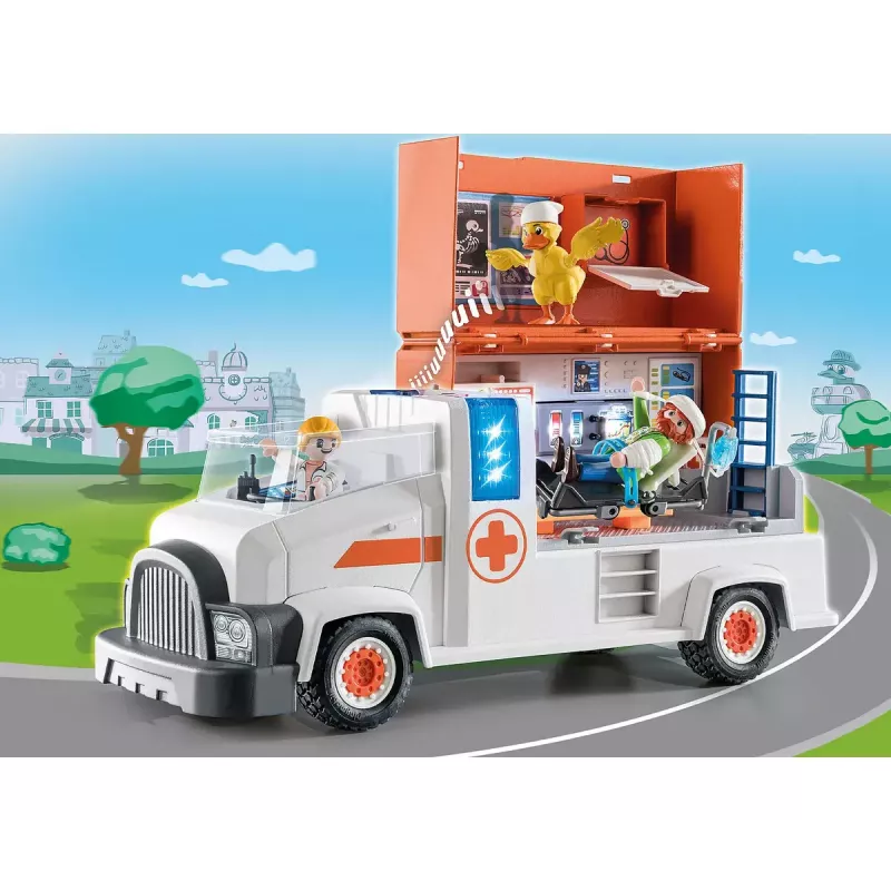 PLAYMOBIL Duck On Call 70913 žaislinis automobilis su antimi, miesto serija, įvairiaspalvis