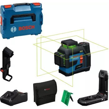 Linijinis lazeris Bosch GLL 12V-100-33 CG LB10 DK20 0601065401 Žalias lazeris 12V