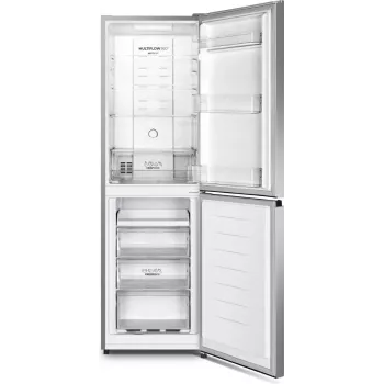 Gorenje NRK418DCS4 laisvai pastatomas šaldytuvas su šaldikliu, 256 l (171 l + 85 l), D klasė, 182,4 cm, sidabrinis