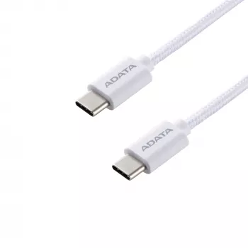 USB-C į USB-C laidas ADATA CACC-200PN-WH, USB 2.0, 2 m, baltas