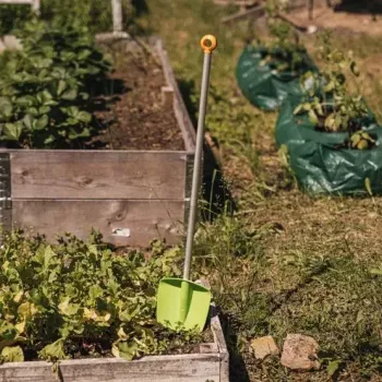 Vaikiškas kastuvėlis Fiskars MyFirst aliumininis-plastikinis, žalias