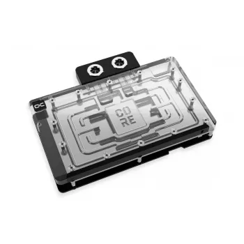 Alphacool 10248 Aliumininis chromuotas vario juodas galinis dangtelis 124mm