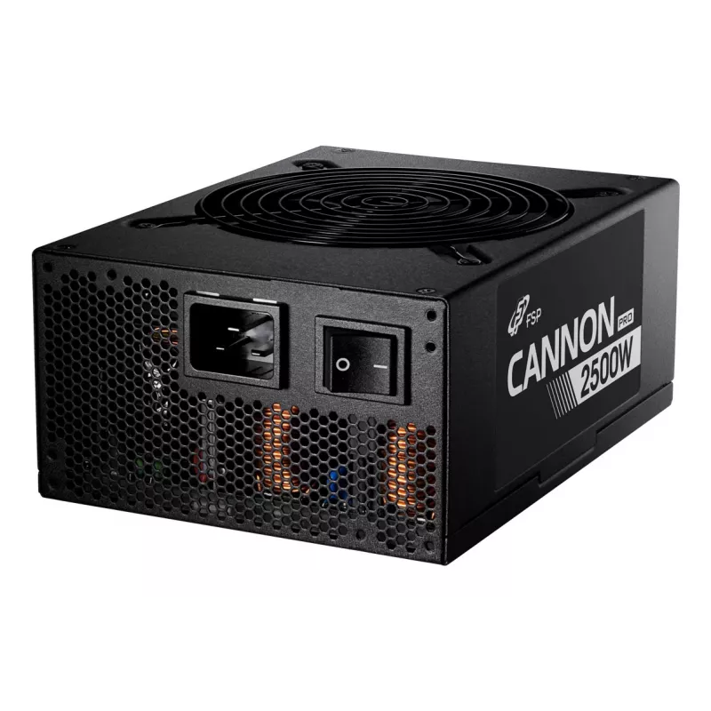 FSP CANNON PRO 2500W maitinimo blokas ATX ATX3.1 juodas, 2500 W, 200-240 V, 50/60 Hz, 15-12 A, aktyvus, 125 W