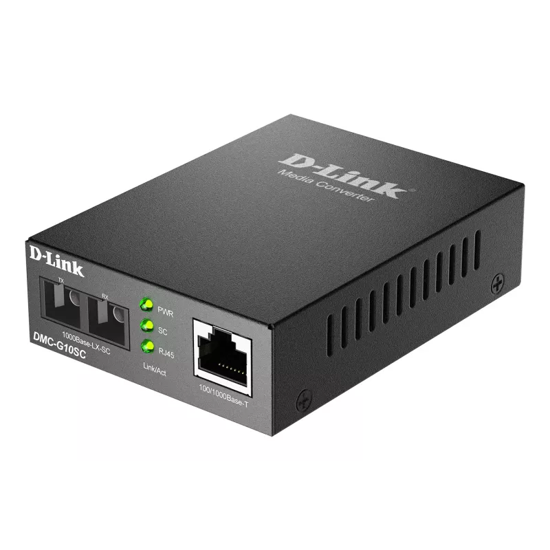 Medijos keitiklis D-Link DMC-G10SC/E 100/1000BaseT į 1000BaseLX SC vienmodžiu pluoštu