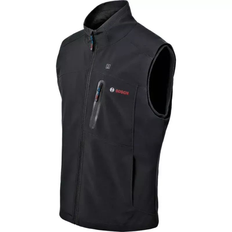 Bosch GHV 12+18V XA Profesionali šildoma liemenė 3XL juoda su įkrovikliu ir akumuliatoriumi