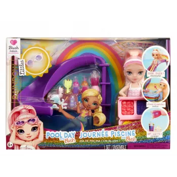 Rainbow High Little Pool Day su Blush lėle, mados lėlė, moteriška, 4 m., 140 mm, įvairiaspalvė
