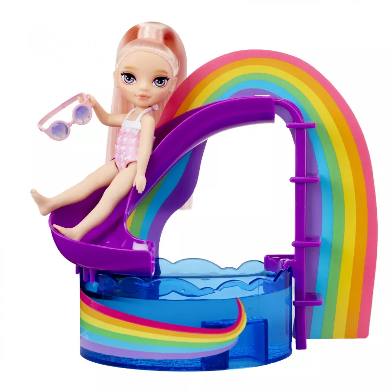 Rainbow High Little Pool Day su Blush lėle, mados lėlė, moteriška, 4 m., 140 mm, įvairiaspalvė