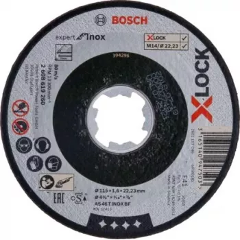 Pjovimo diskas Bosch 2 608 619 260 plokščias centras nerūdijančiam plienui