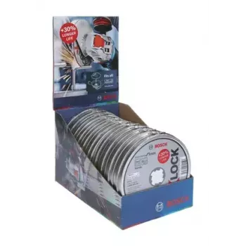 Bosch X-LOCK pjovimo diskas nerūdijančiam plienui 125 mm Standard for Inox, 10 vnt.