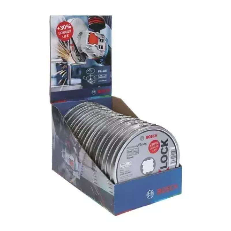 Bosch X-LOCK pjovimo diskas nerūdijančiam plienui 125 mm Standard for Inox, 10 vnt.