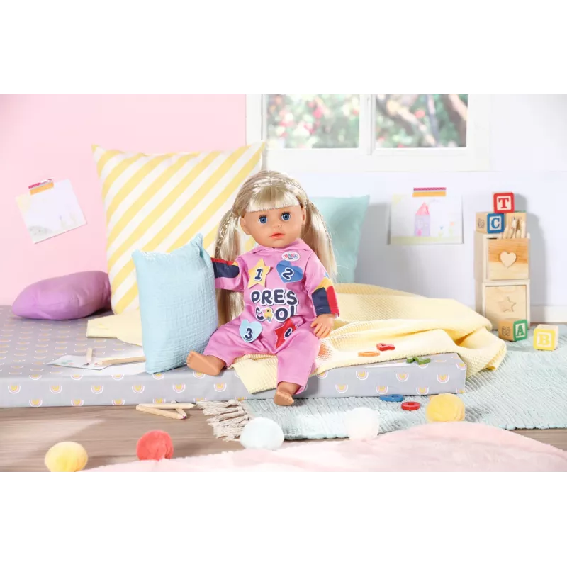 Lėlės kombinezonas BABY born Kindergarten Romper+Badges 2 metai 55 g