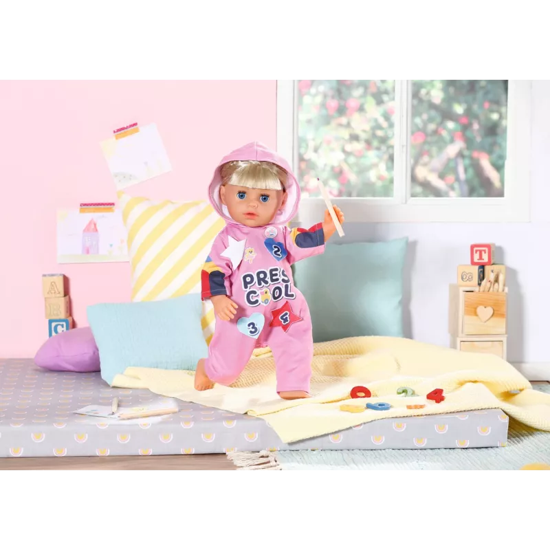 Lėlės kombinezonas BABY born Kindergarten Romper+Badges 2 metai 55 g