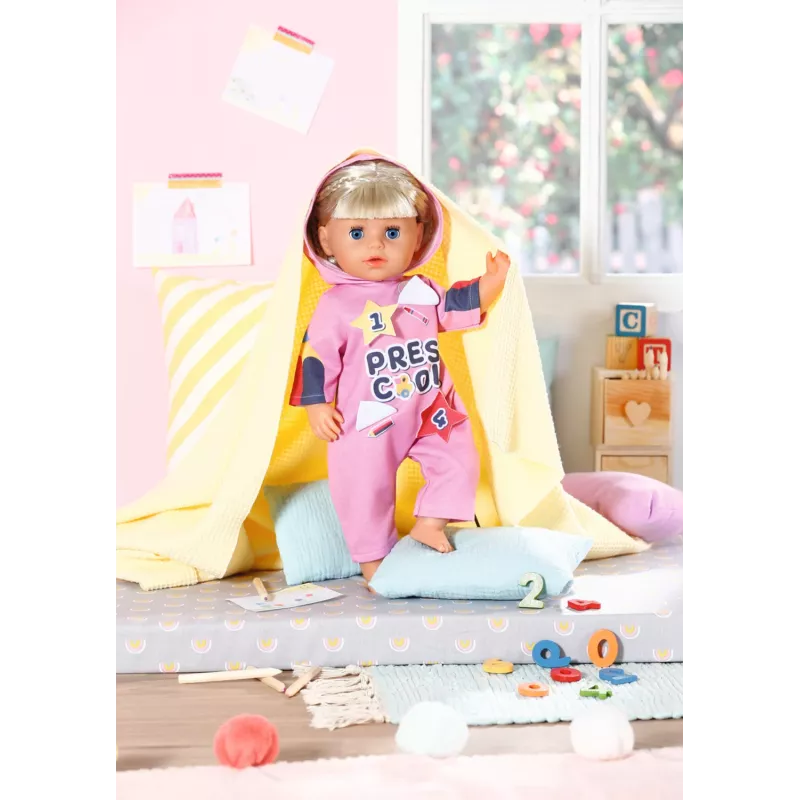 Lėlės kombinezonas BABY born Kindergarten Romper+Badges 2 metai 55 g