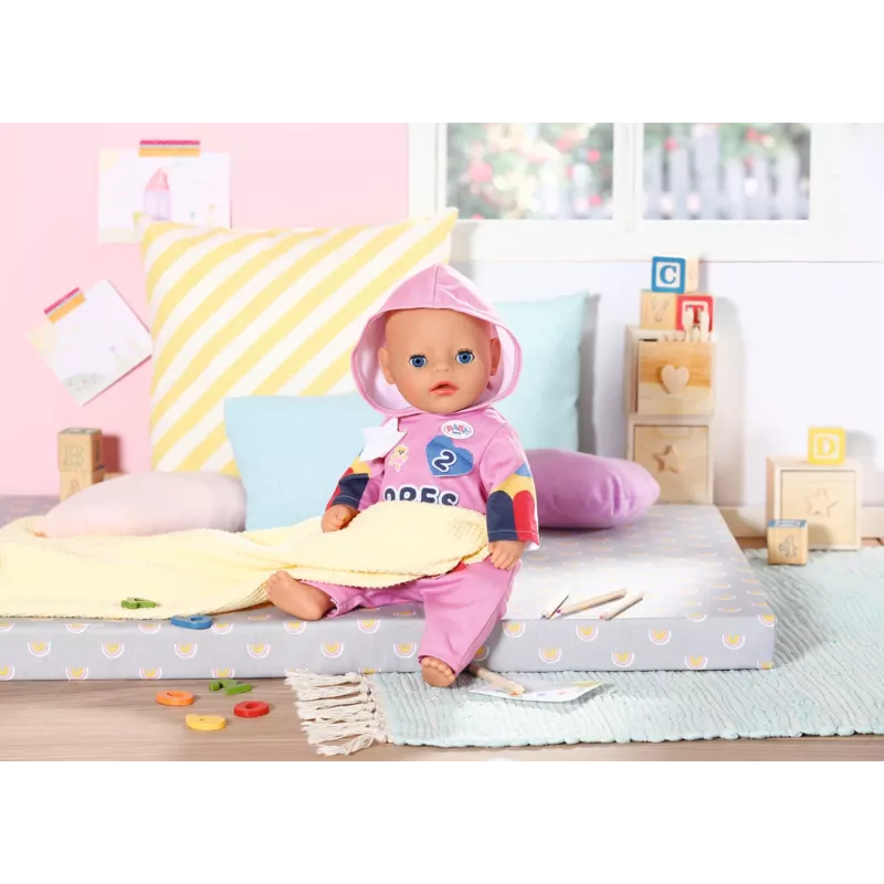 Lėlės kombinezonas BABY born Kindergarten Romper+Badges 2 metai 55 g