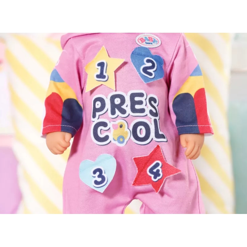 Lėlės kombinezonas BABY born Kindergarten Romper+Badges 2 metai 55 g