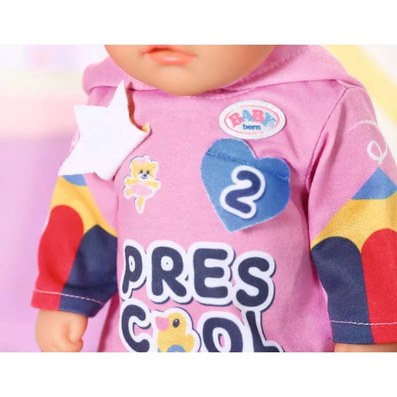 Lėlės kombinezonas BABY born Kindergarten Romper+Badges 2 metai 55 g