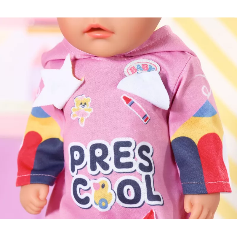 Lėlės kombinezonas BABY born Kindergarten Romper+Badges 2 metai 55 g