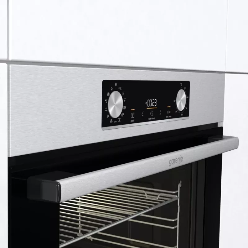 Įmontuojama elektrinė orkaitė Gorenje BIGSPACE 77 L 3500 W balta, liečiamas ir sukamas valdymas, halogeninis apšvietimas