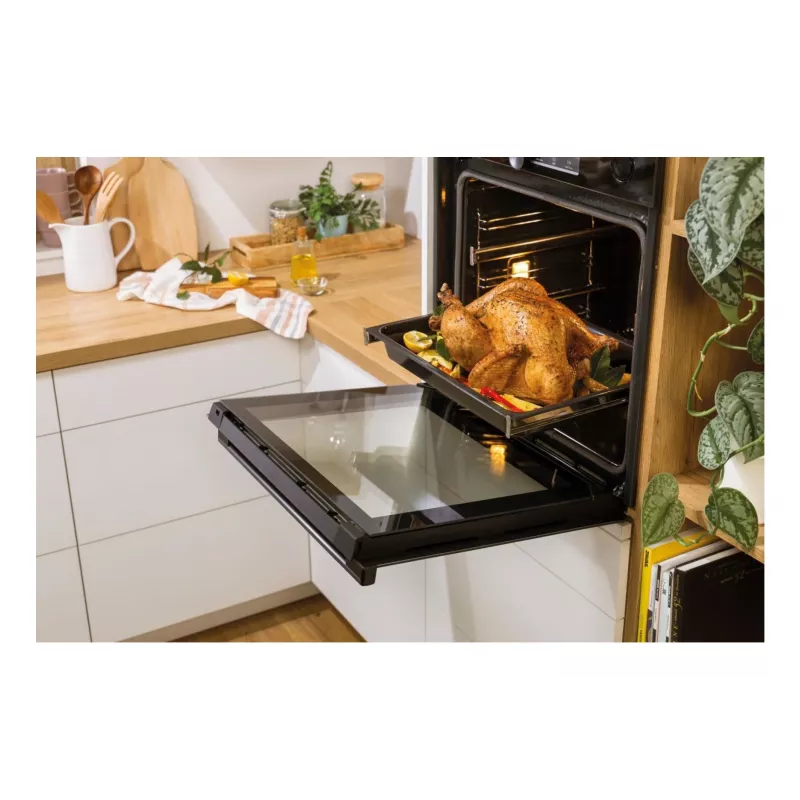 Įmontuojama elektrinė orkaitė Gorenje BIGSPACE 77 L 3500 W balta, liečiamas ir sukamas valdymas, halogeninis apšvietimas