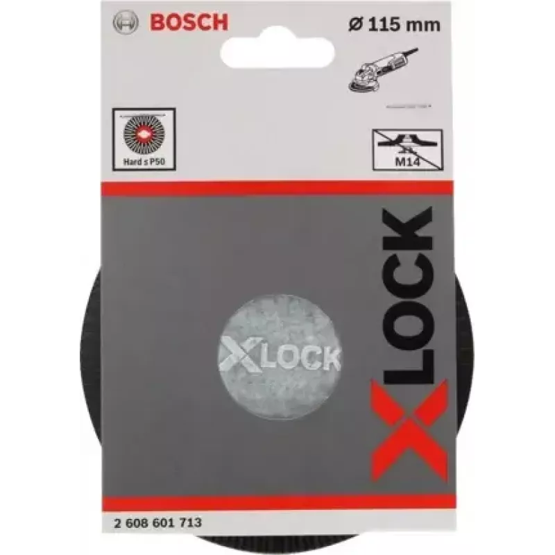 Bosch 2 608 601 713 atraminis diskas kampiniam šlifuokliui, 115 mm, X-LOCK