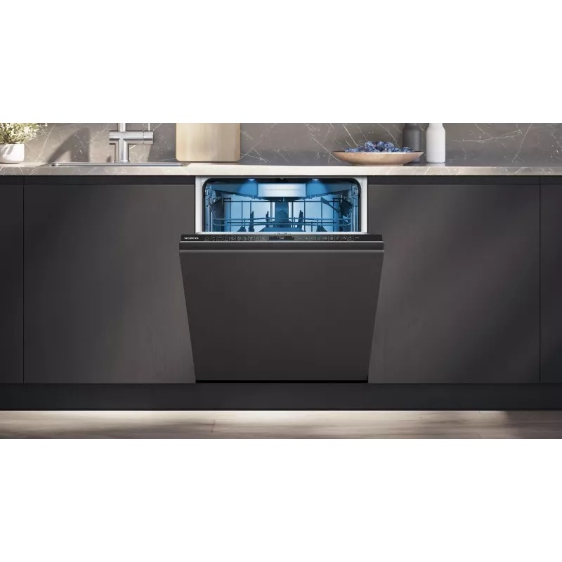 Visiškai įmontuojama indaplovė Siemens iQ700 SN87TX02CE — 14 komplektų, A energija, 42 dB, 60 cm
