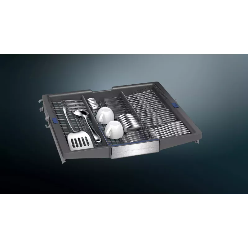 Visiškai įmontuojama indaplovė Siemens iQ700 SN87TX02CE — 14 komplektų, A energija, 42 dB, 60 cm