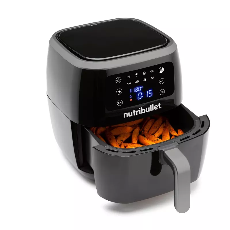 Karšto oro gruzdintuvė NUTRIBULLET XXL Digital Air Fryer 7 L 1800 W Juoda, 8 programos, jutiklinis valdymas