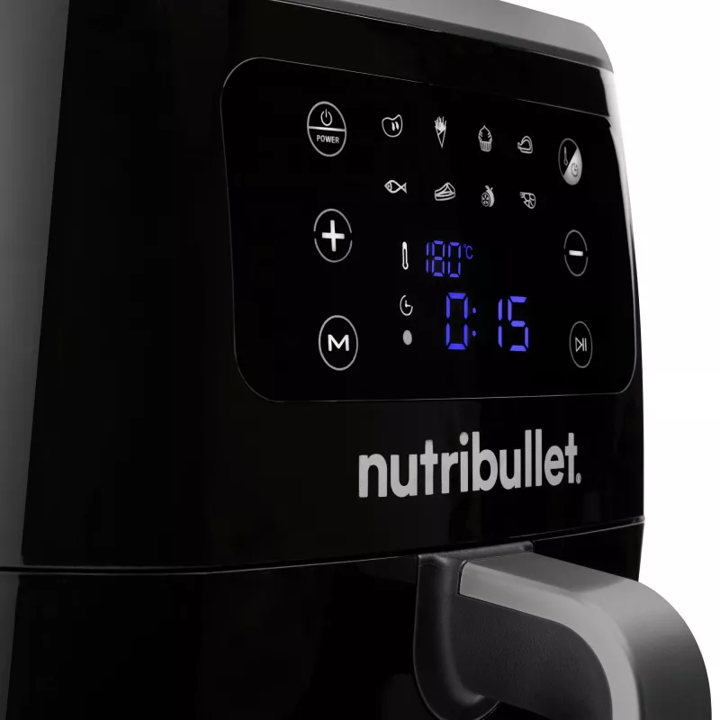 Karšto oro gruzdintuvė NUTRIBULLET XXL Digital Air Fryer 7 L 1800 W Juoda, 8 programos, jutiklinis valdymas