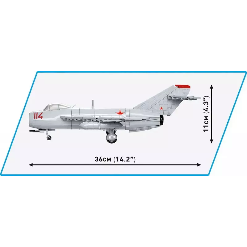 Konstruktorius Cobi MiG-17 NATO kodas Fresco modelis 5823 – plytelių rinkinys