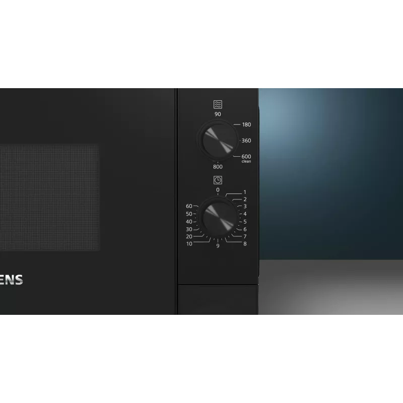Siemens iQ300 FF020LMB2 mikrobangų krosnelė Solo juoda 20 L 800 W