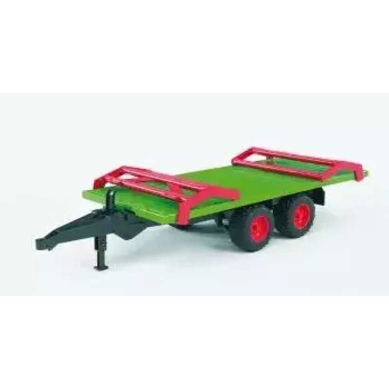 BRUDER 02220 priekabos modelis su šieno ritiniais, 1:16