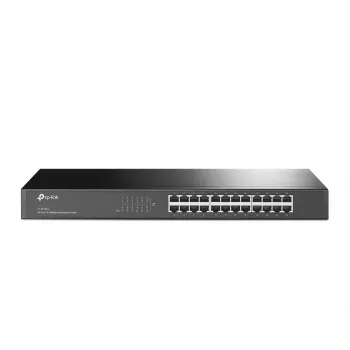 TP-Link TL-SF1024 24 prievadų 10/100Mbps tinklo jungiklis, nevaldomas, stove montuojamas, 1U