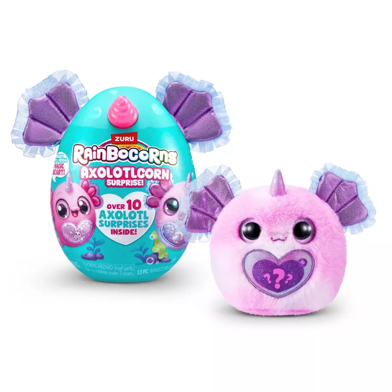 Rainbocorns Axolotlcorn Surprise minkštas žaislas, Gyvūnas, 3 m., Įvairiaspalvis