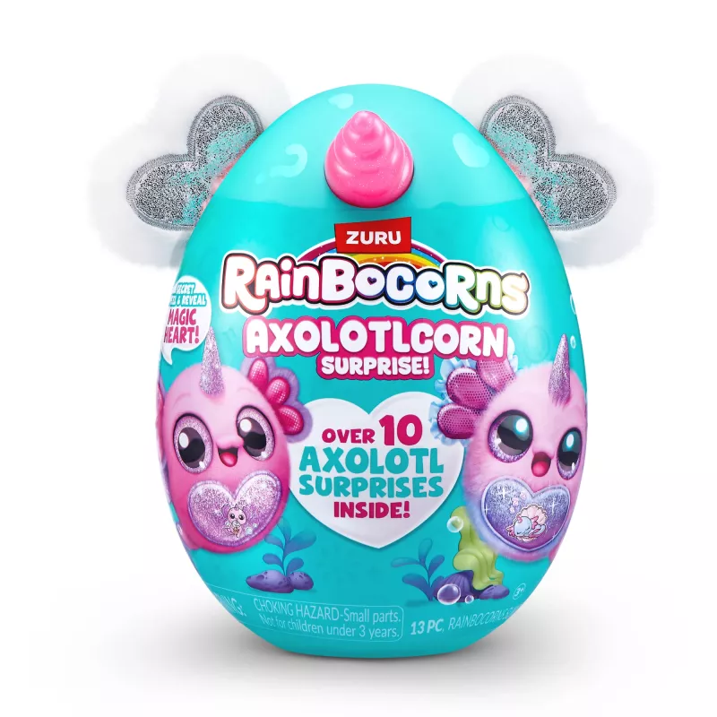 Rainbocorns Axolotlcorn Surprise minkštas žaislas, Gyvūnas, 3 m., Įvairiaspalvis