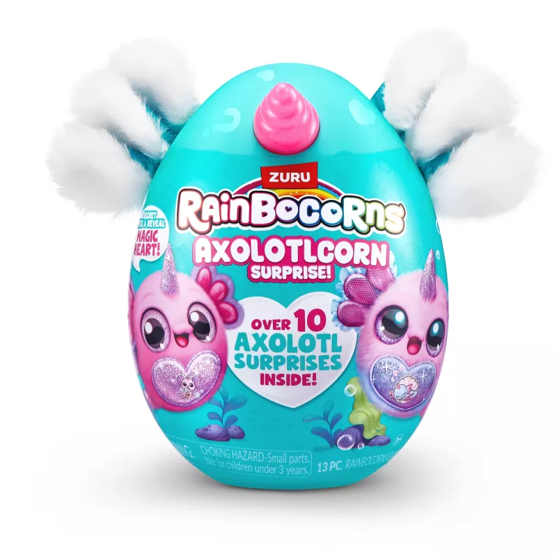 Rainbocorns Axolotlcorn Surprise minkštas žaislas, Gyvūnas, 3 m., Įvairiaspalvis