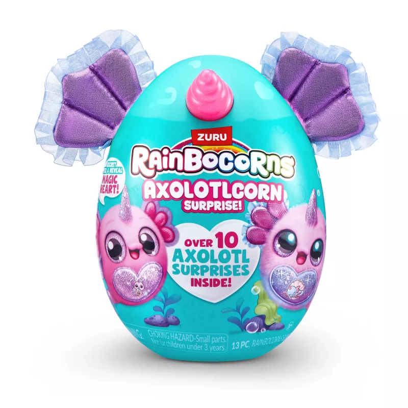 Rainbocorns Axolotlcorn Surprise minkštas žaislas, Gyvūnas, 3 m., Įvairiaspalvis