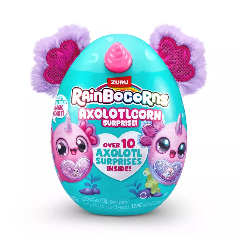 Rainbocorns Axolotlcorn Surprise minkštas žaislas, Gyvūnas, 3 m., Įvairiaspalvis