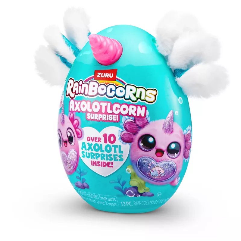 Rainbocorns Axolotlcorn Surprise minkštas žaislas, Gyvūnas, 3 m., Įvairiaspalvis