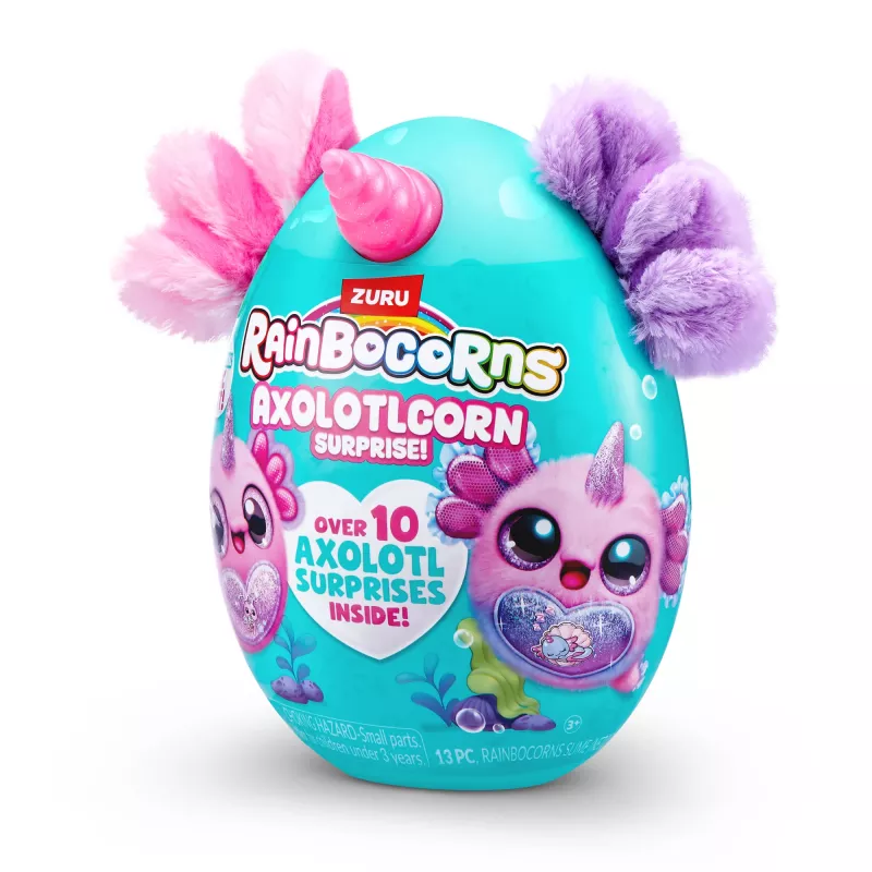 Rainbocorns Axolotlcorn Surprise minkštas žaislas, Gyvūnas, 3 m., Įvairiaspalvis