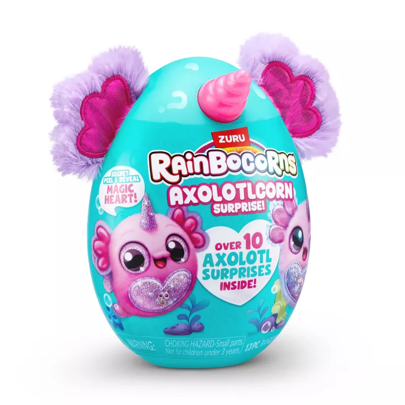 Rainbocorns Axolotlcorn Surprise minkštas žaislas, Gyvūnas, 3 m., Įvairiaspalvis
