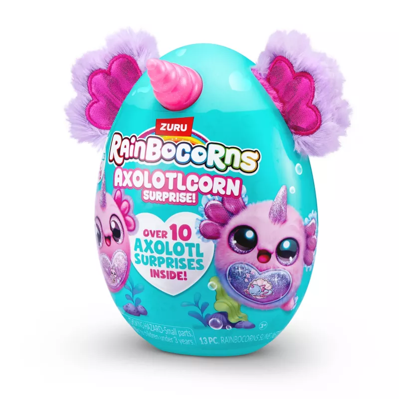 Rainbocorns Axolotlcorn Surprise minkštas žaislas, Gyvūnas, 3 m., Įvairiaspalvis