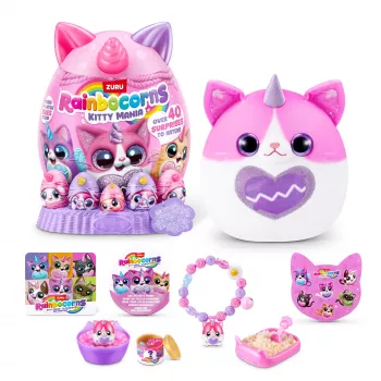 Zuru Rainbocorns Kitty Mania minkštas žaislas, įvairiaspalvis, nuo 3 metų