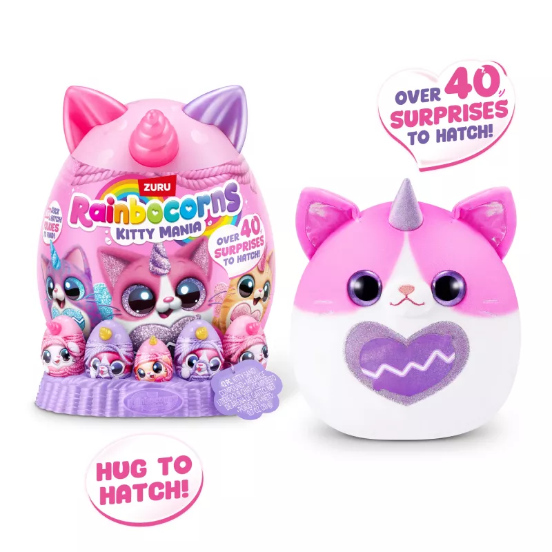 Zuru Rainbocorns Kitty Mania minkštas žaislas, įvairiaspalvis, nuo 3 metų