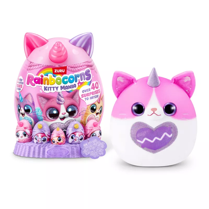 Zuru Rainbocorns Kitty Mania minkštas žaislas, įvairiaspalvis, nuo 3 metų