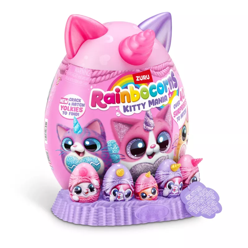 Zuru Rainbocorns Kitty Mania minkštas žaislas, įvairiaspalvis, nuo 3 metų