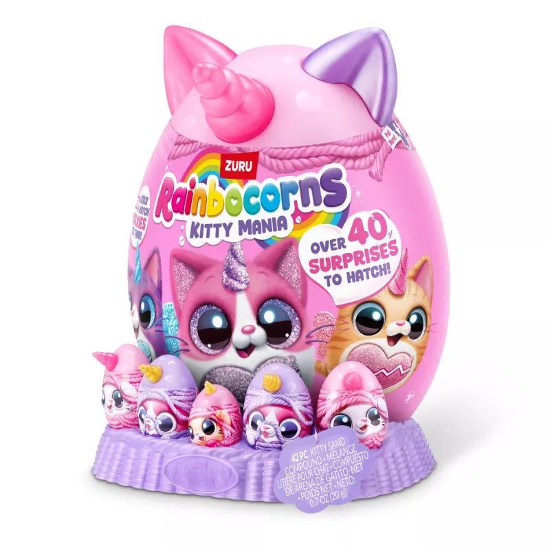 Zuru Rainbocorns Kitty Mania minkštas žaislas, įvairiaspalvis, nuo 3 metų