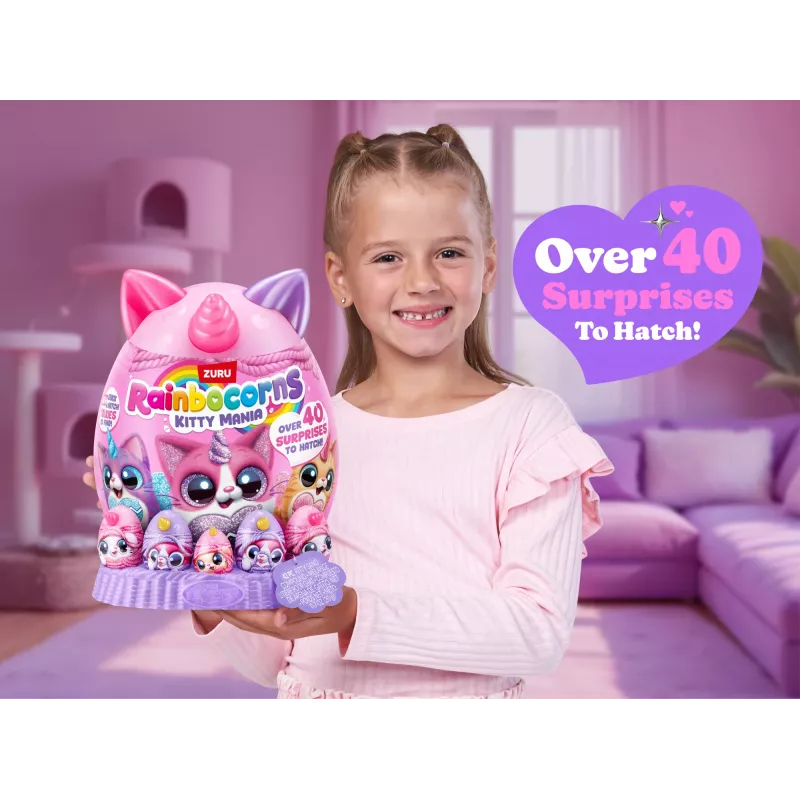 Zuru Rainbocorns Kitty Mania minkštas žaislas, įvairiaspalvis, nuo 3 metų
