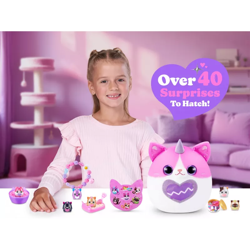Zuru Rainbocorns Kitty Mania minkštas žaislas, įvairiaspalvis, nuo 3 metų