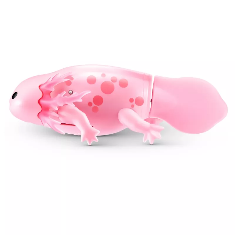 Minkštas žaislas Zuru Pets Alive Swimming Axolotls pliušinis aksolotlis, žaislinio katino dydis, modelis 9556UQ1