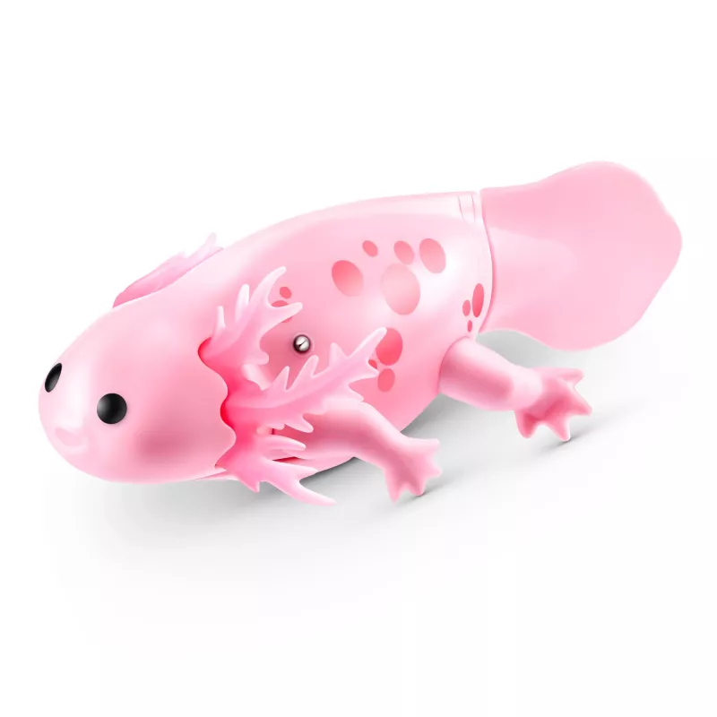 Minkštas žaislas Zuru Pets Alive Swimming Axolotls pliušinis aksolotlis, žaislinio katino dydis, modelis 9556UQ1